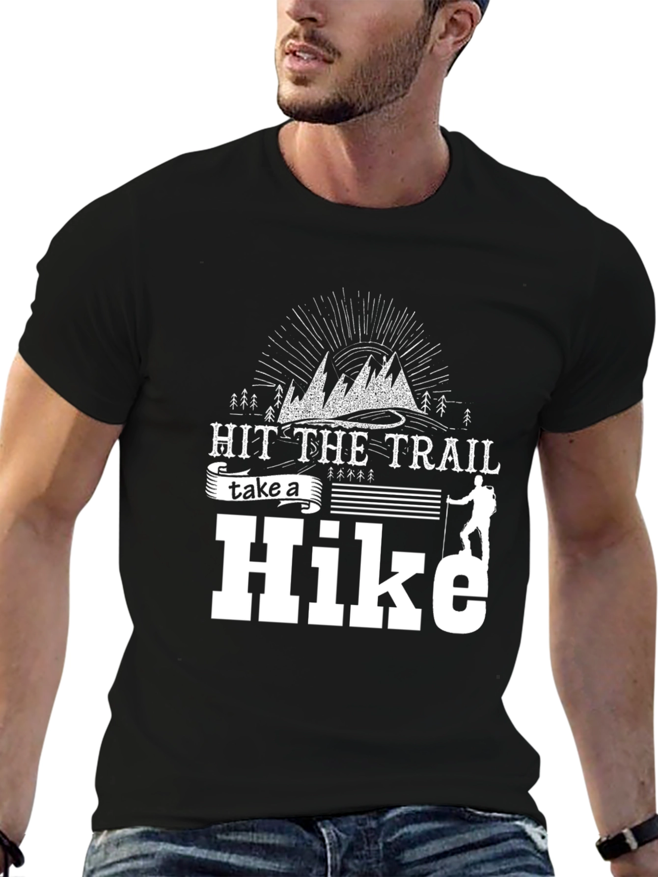 Hit the Trail Hike Black T-Shirt