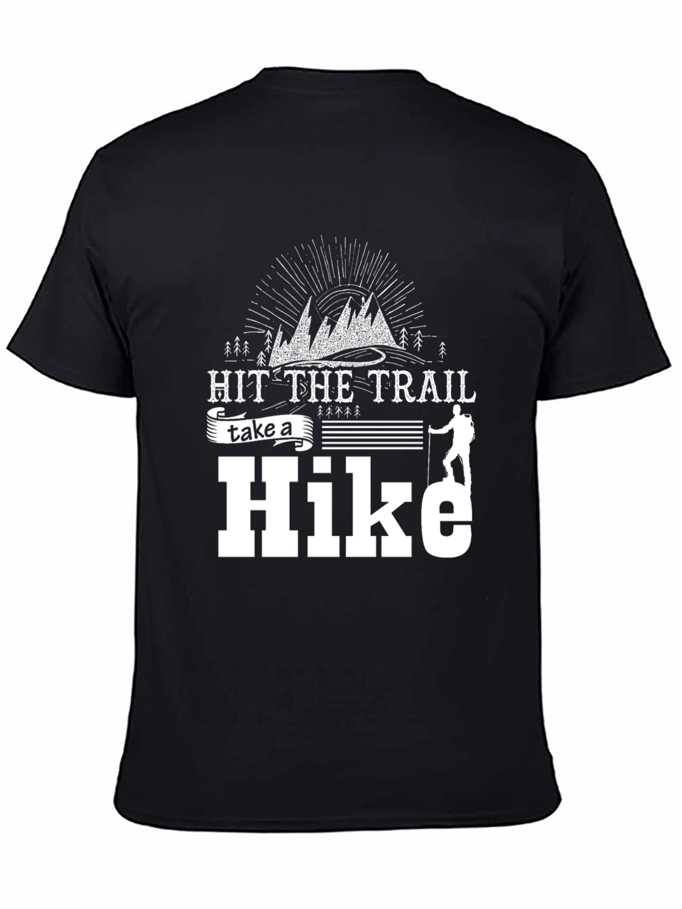 Hit the Trail Hike Black T-Shirt