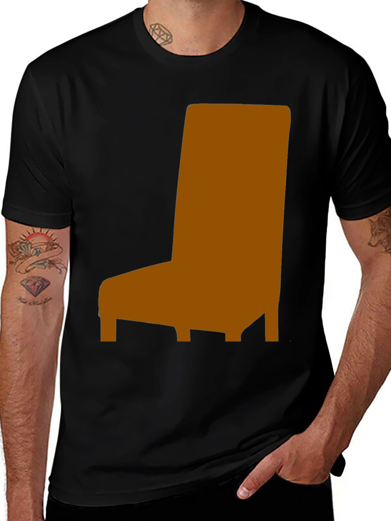 Chair Graphic Tee - Modern Minimalist Design