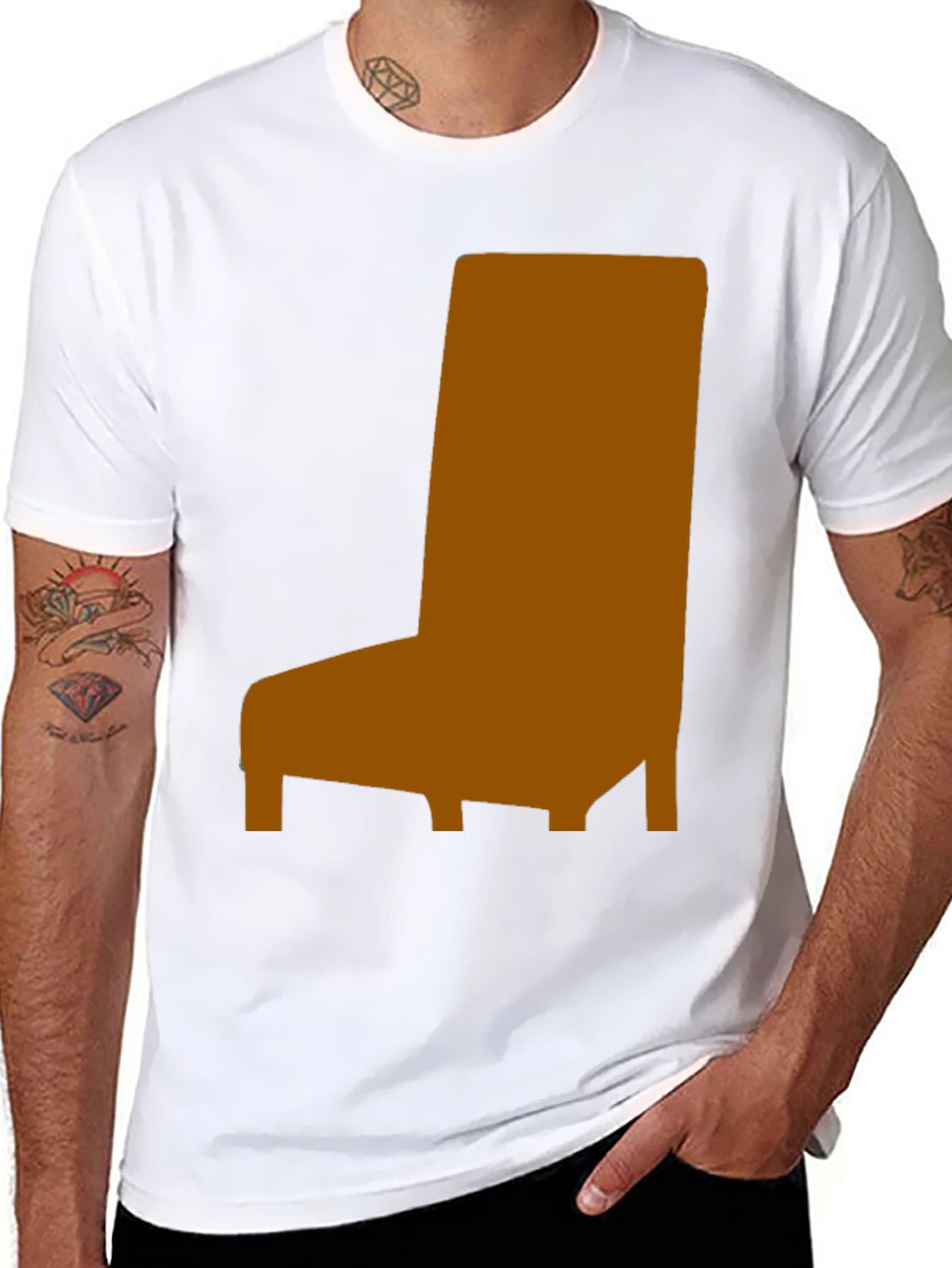 Chair Graphic Tee - Modern Minimalist Design