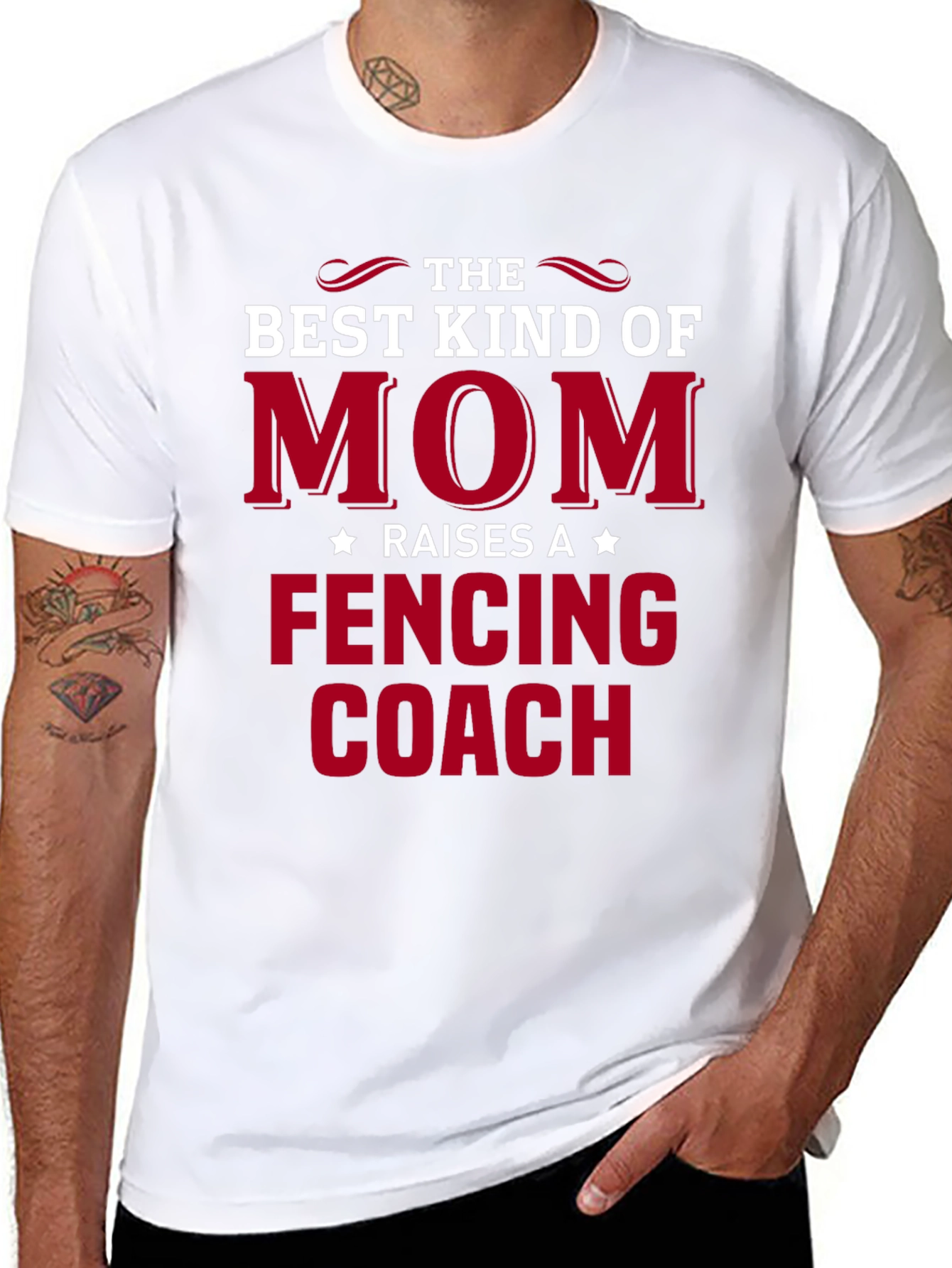 Best Kind of Mom Raises a Fencing Coach T-Shirt