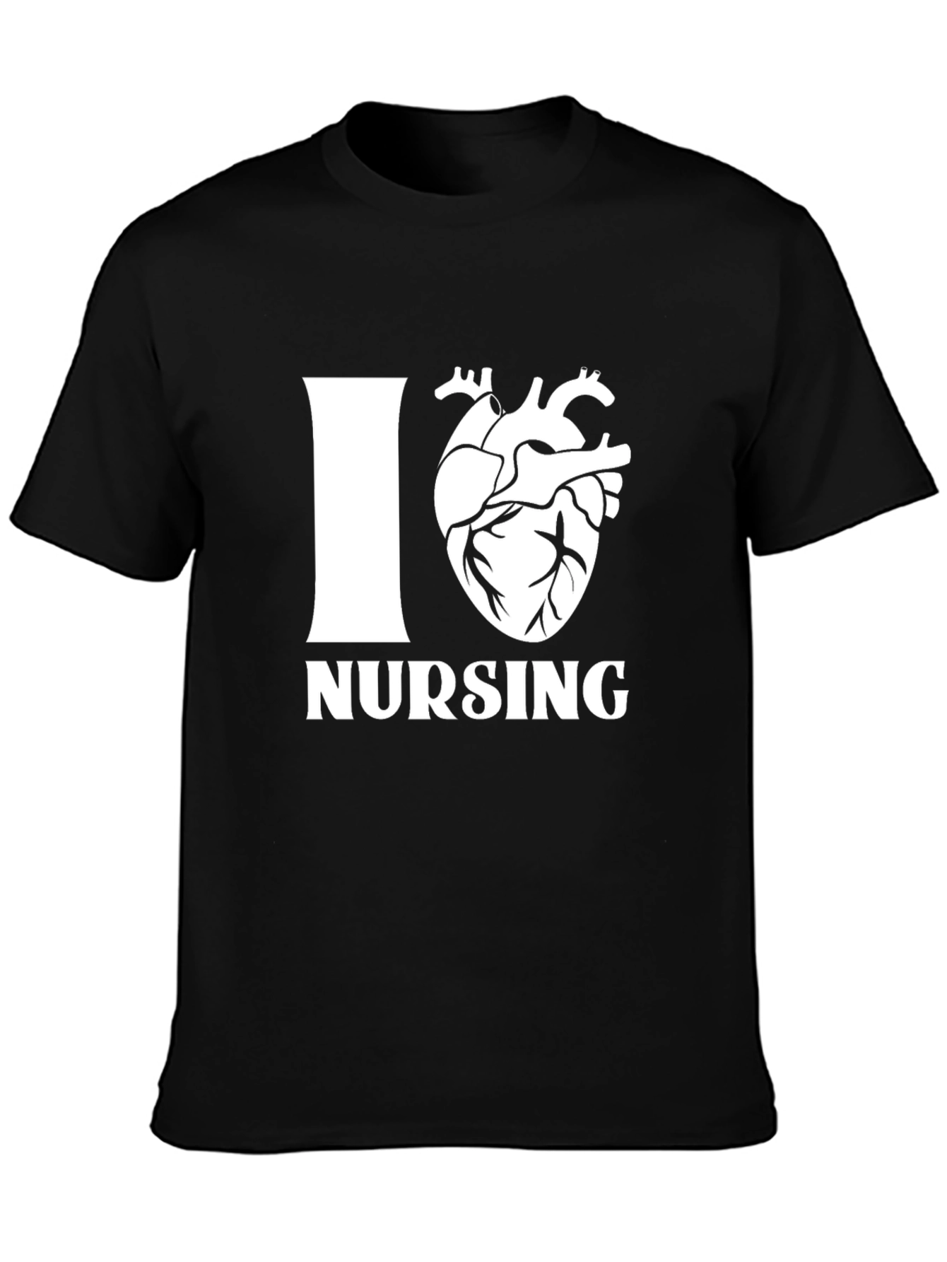 I Heart Nursing Black T-Shirt - Unisex