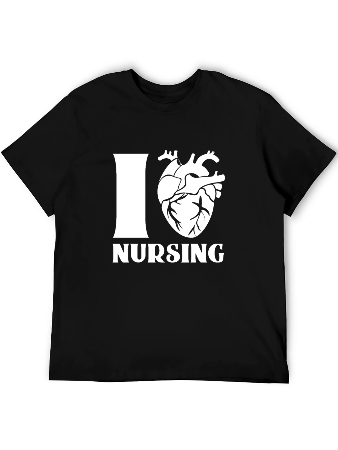 I Heart Nursing Black T-Shirt - Unisex