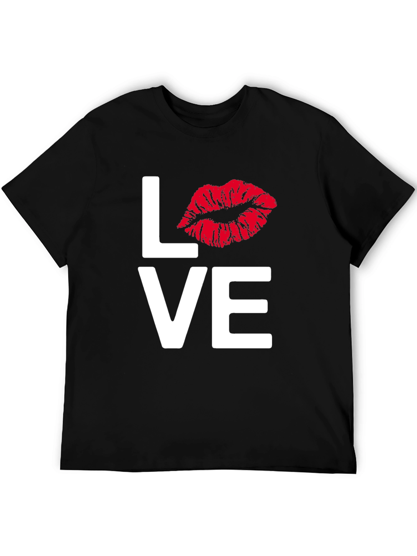 LOVE Lips Graphic Tee - Black