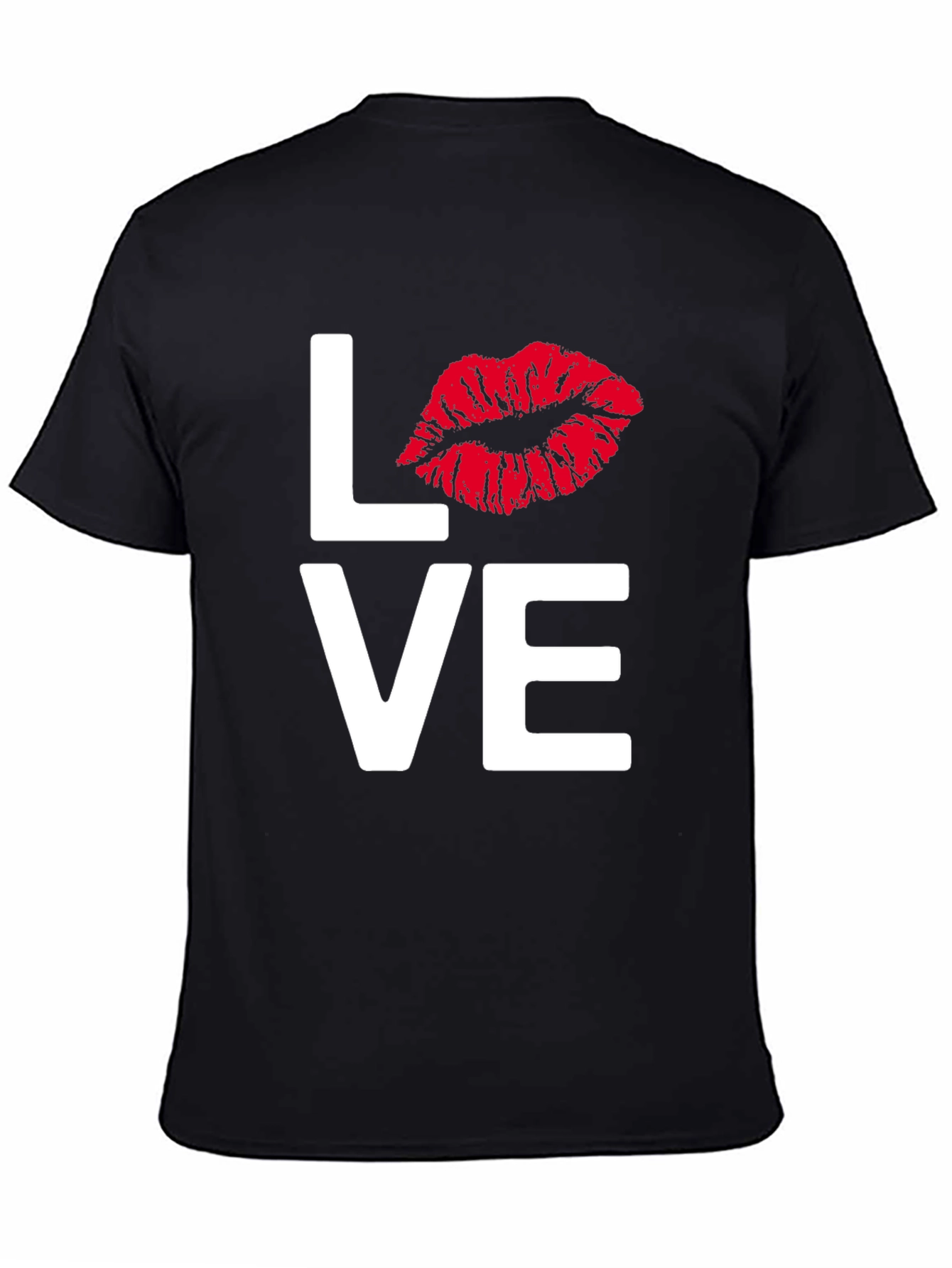 LOVE Lips Graphic Tee - Black