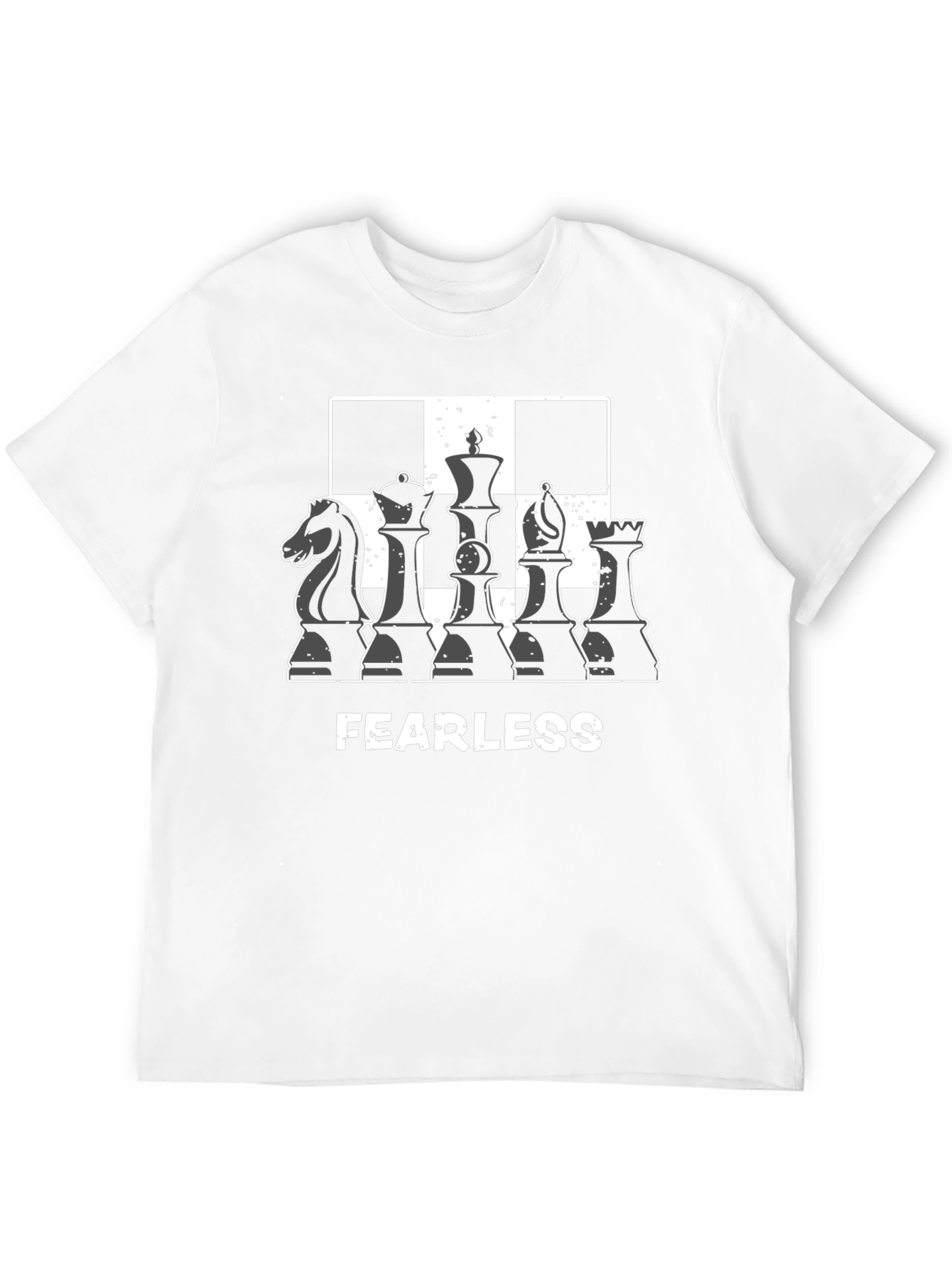 Fearless Chess Piece Graphic Tee - Black