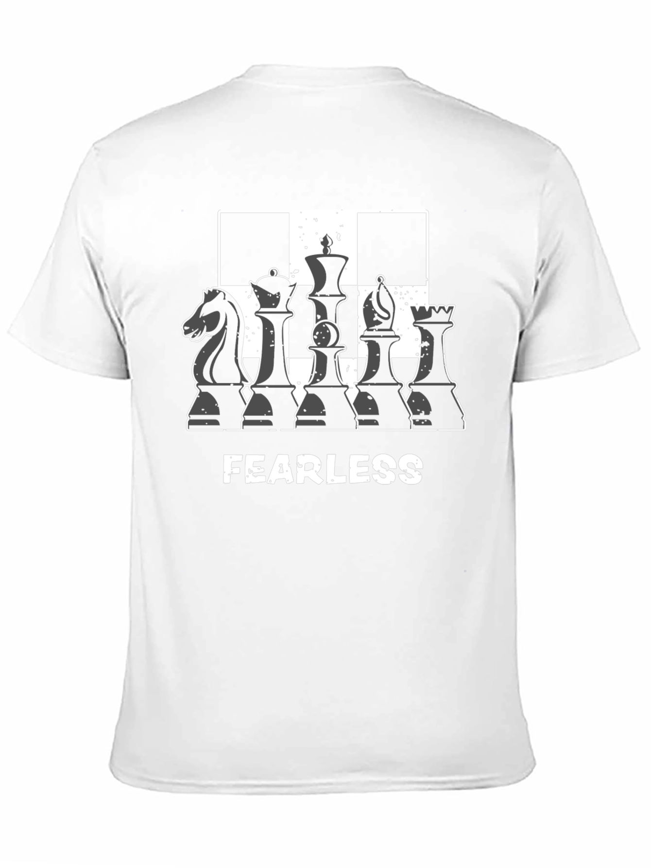 Fearless Chess Piece Graphic Tee - Black