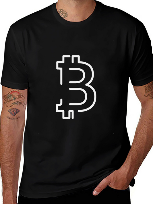 Bitcoin Logo Black T-Shirt - Crypto Fashion