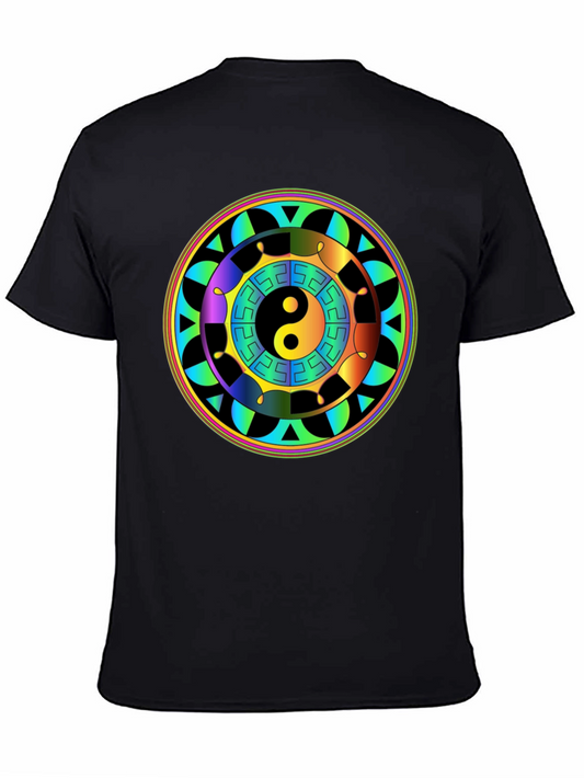 Yin Yang Mandala T-Shirt - Colorful Design