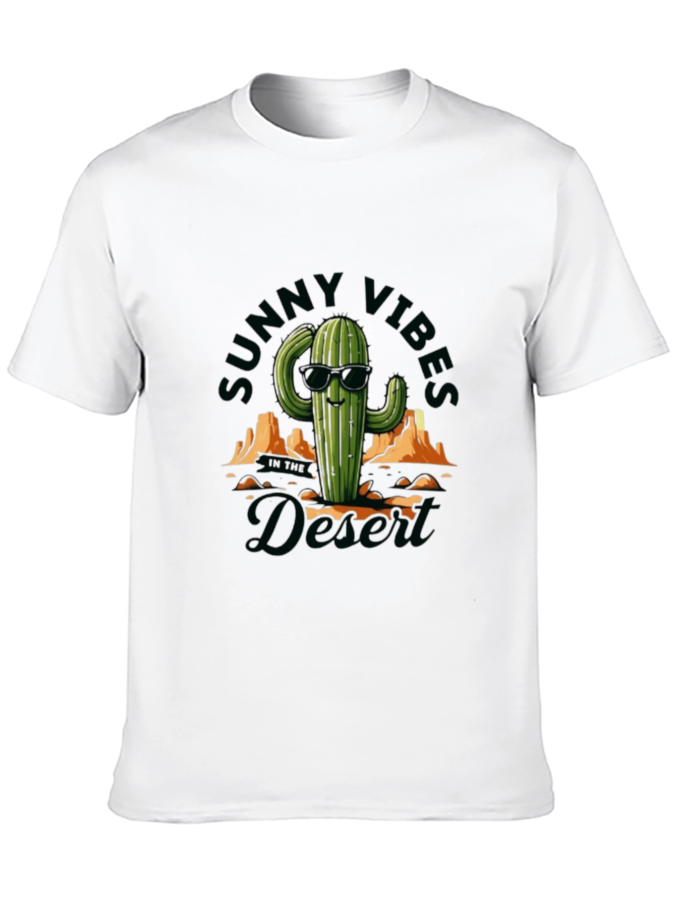 Sunny Vibes Desert Cactus Graphic Tee