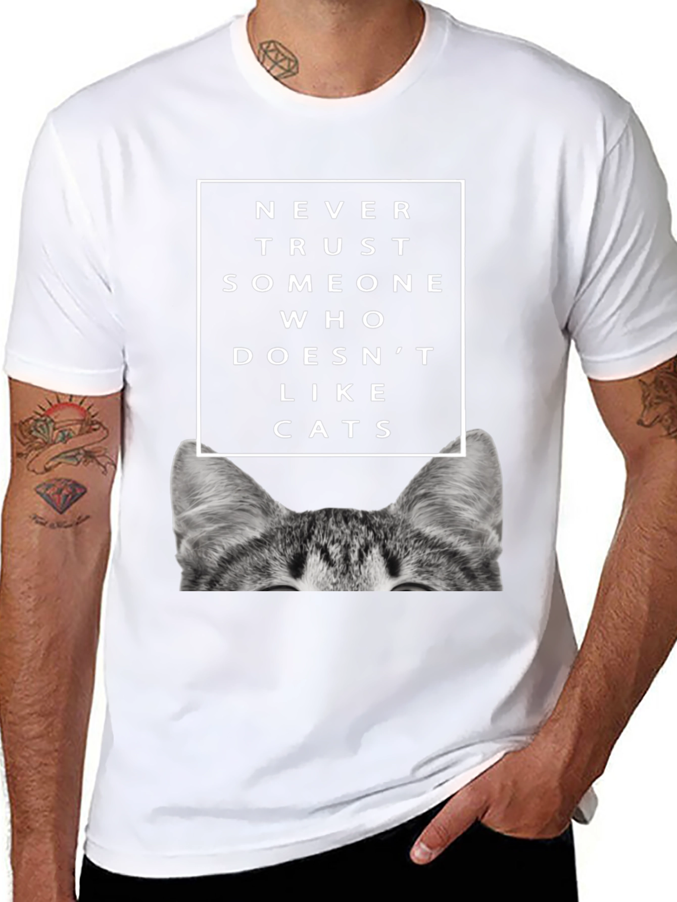 Never Trust Cats T-Shirt