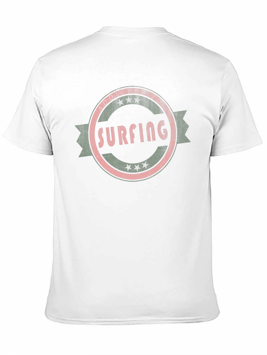 Surfing Addict Black T-Shirt