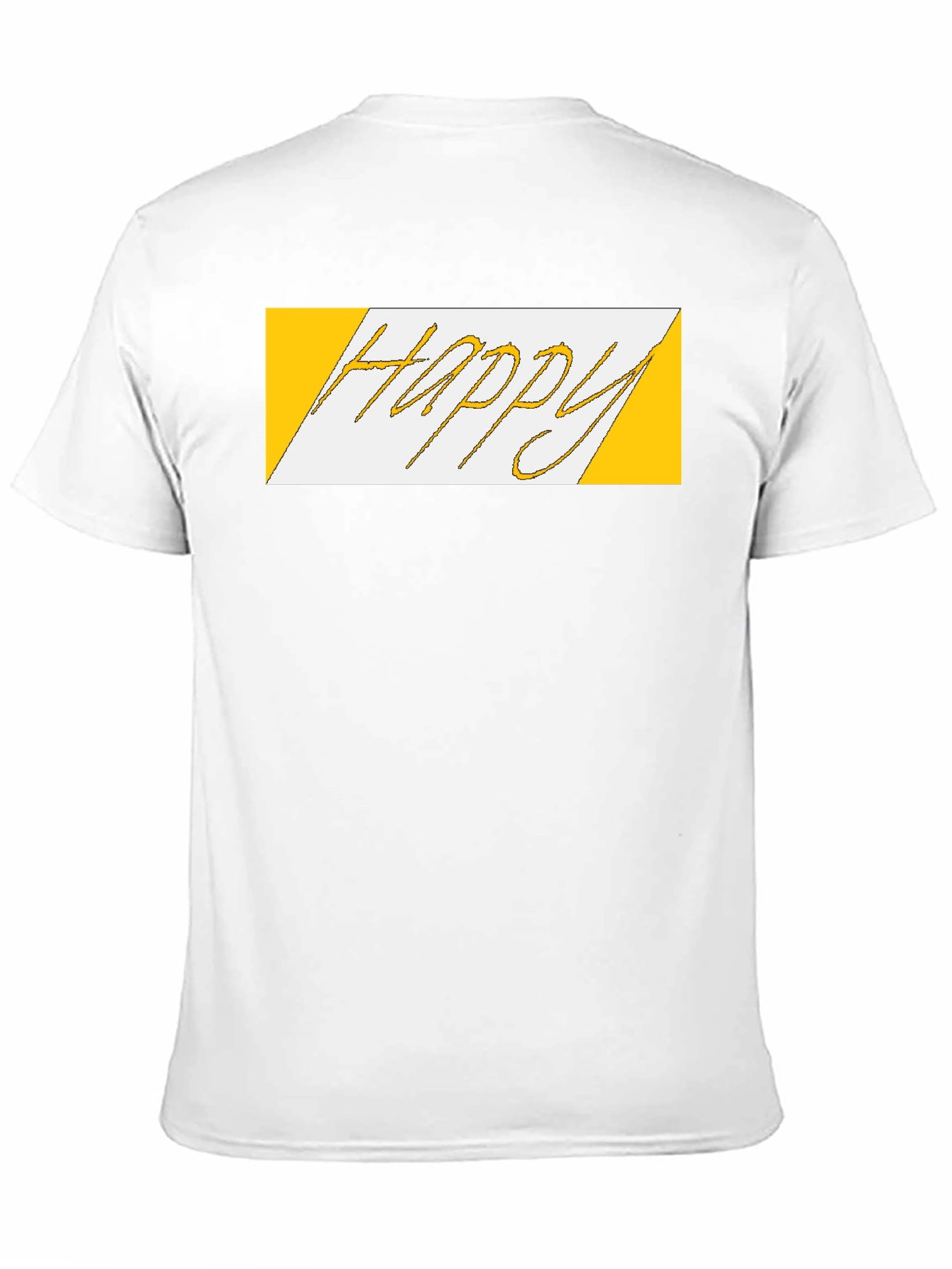 Happy Graphic Print Black T-Shirt