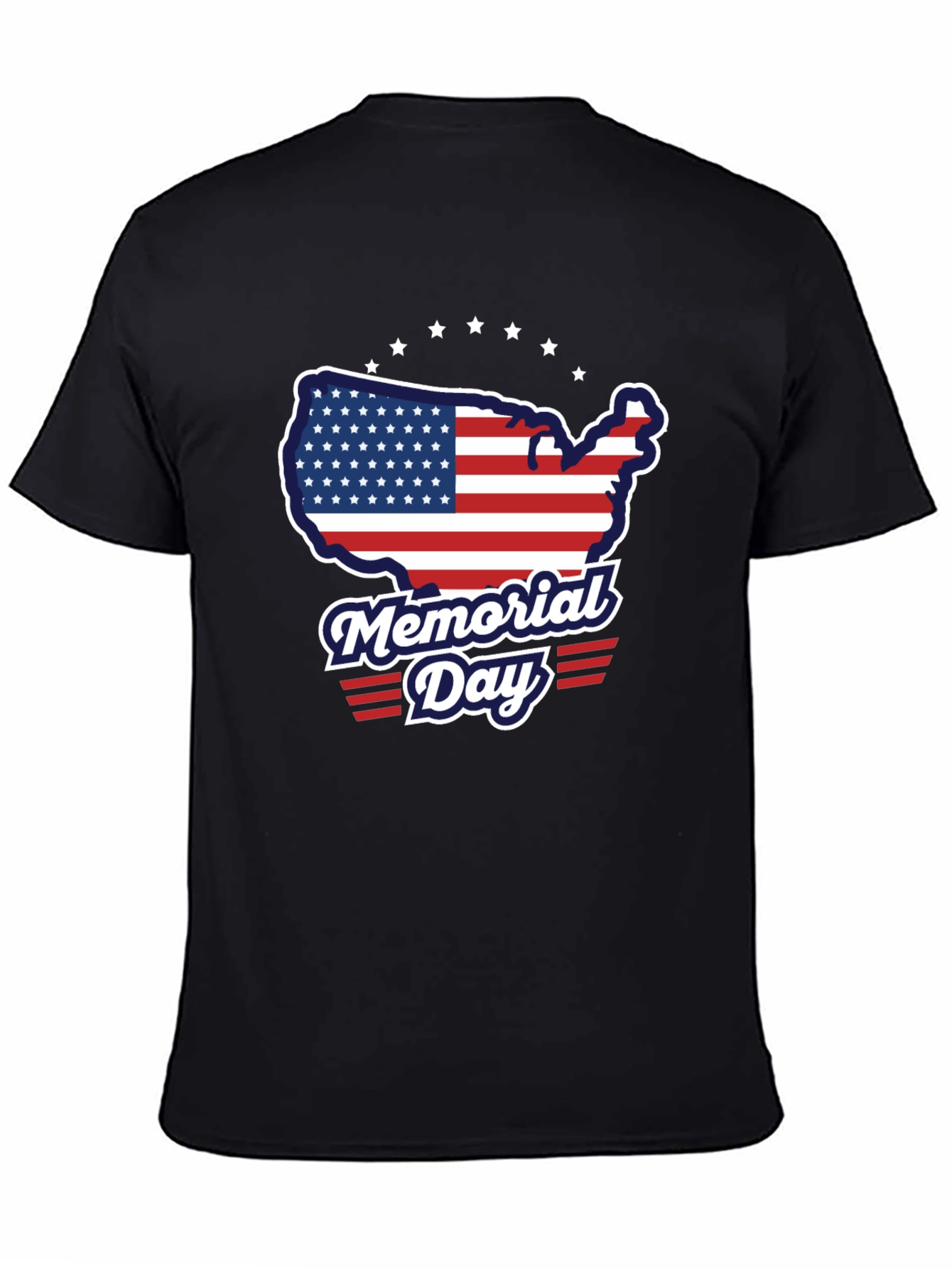 Memorial Day USA Flag Graphic T-Shirt