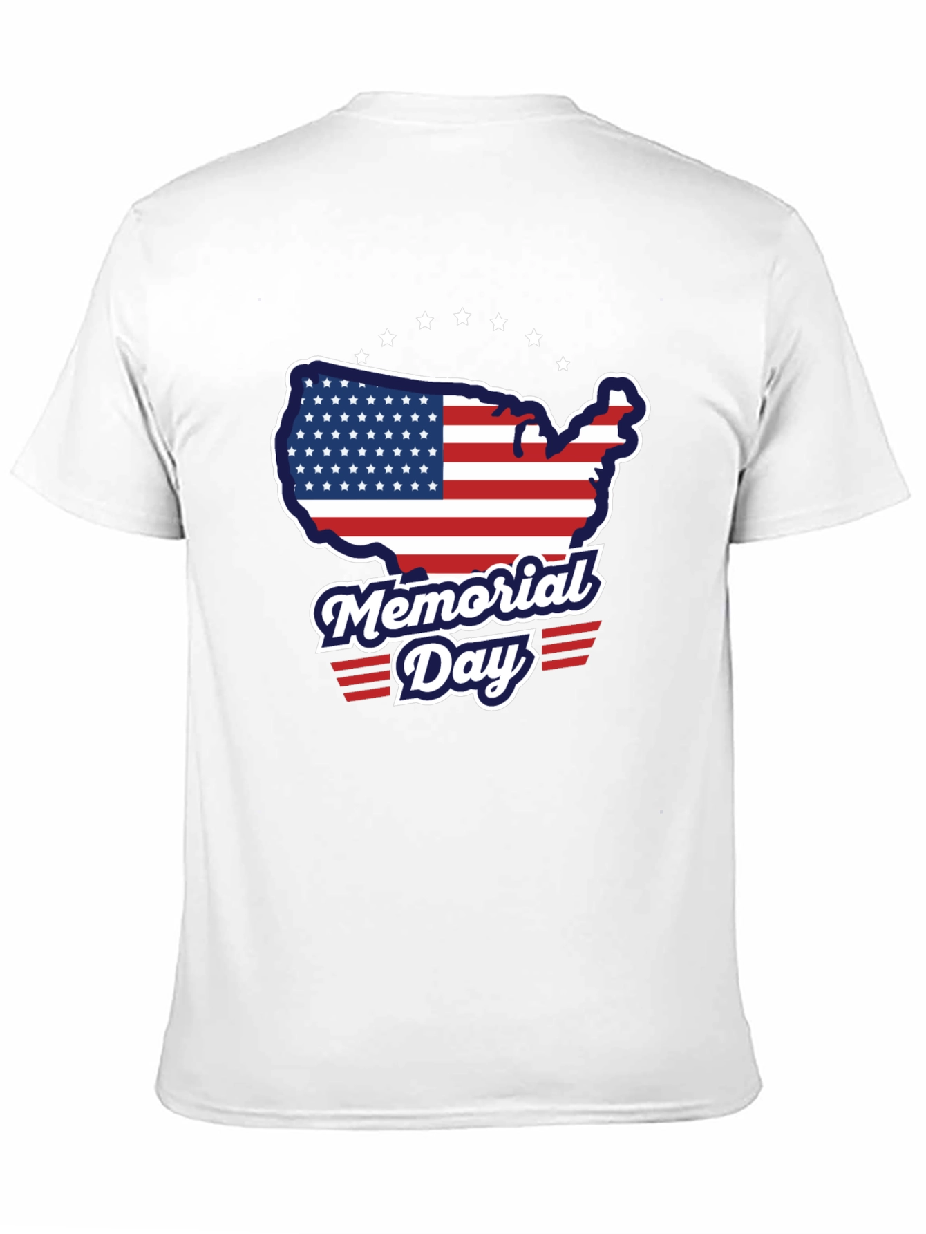 Memorial Day USA Flag Graphic T-Shirt