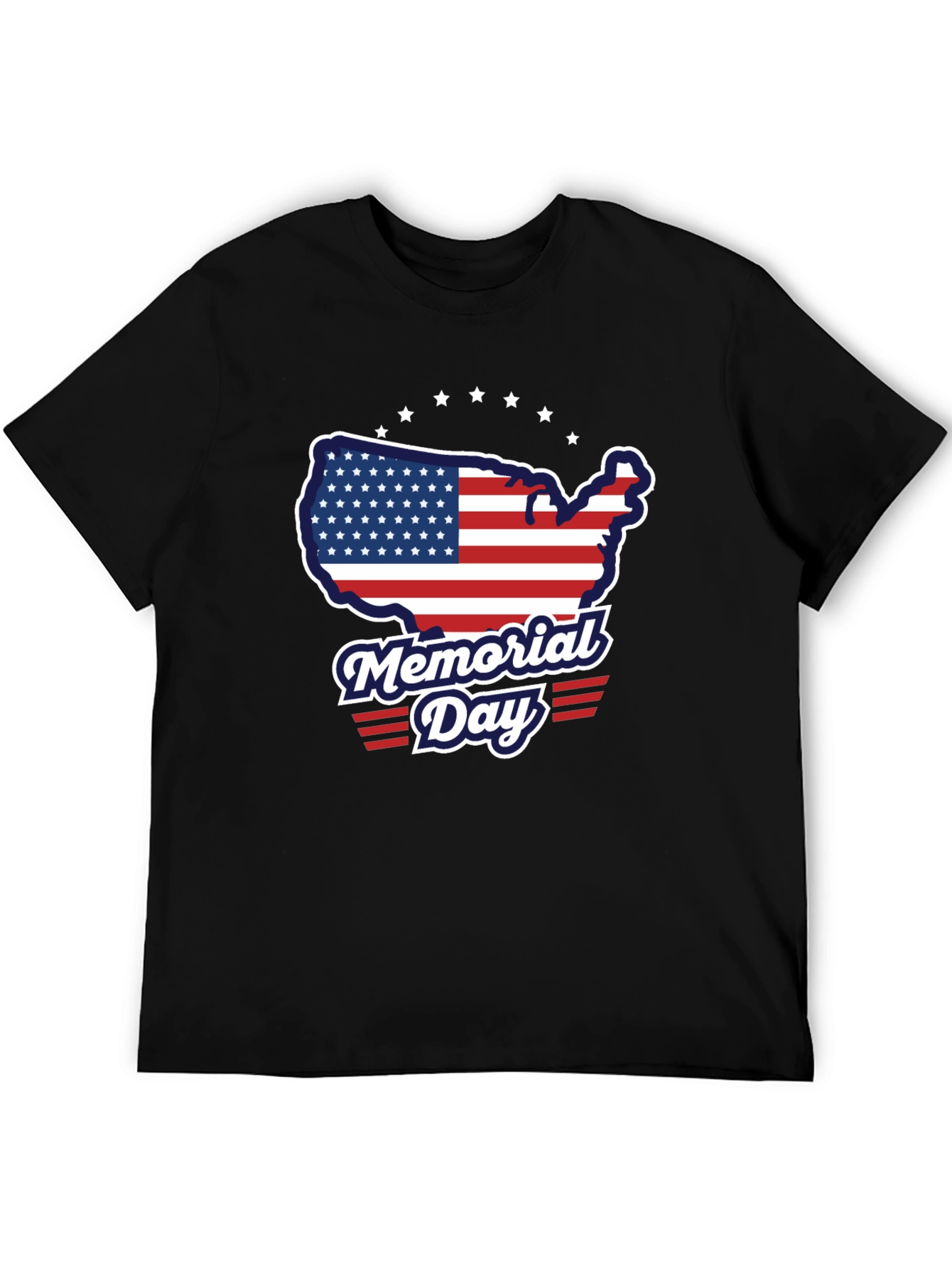 Memorial Day USA Flag Graphic T-Shirt