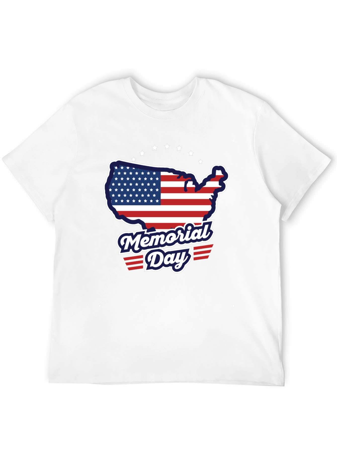Memorial Day USA Flag Graphic T-Shirt