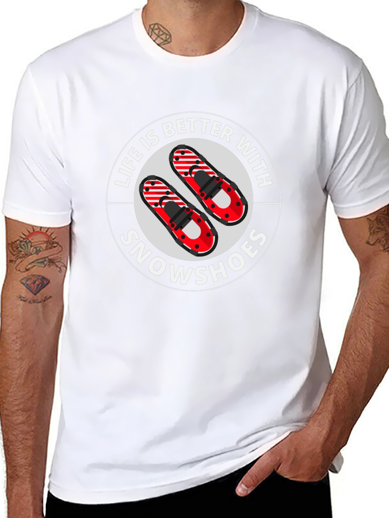 Life is Better With Snowshoes Graphic T-Shirt