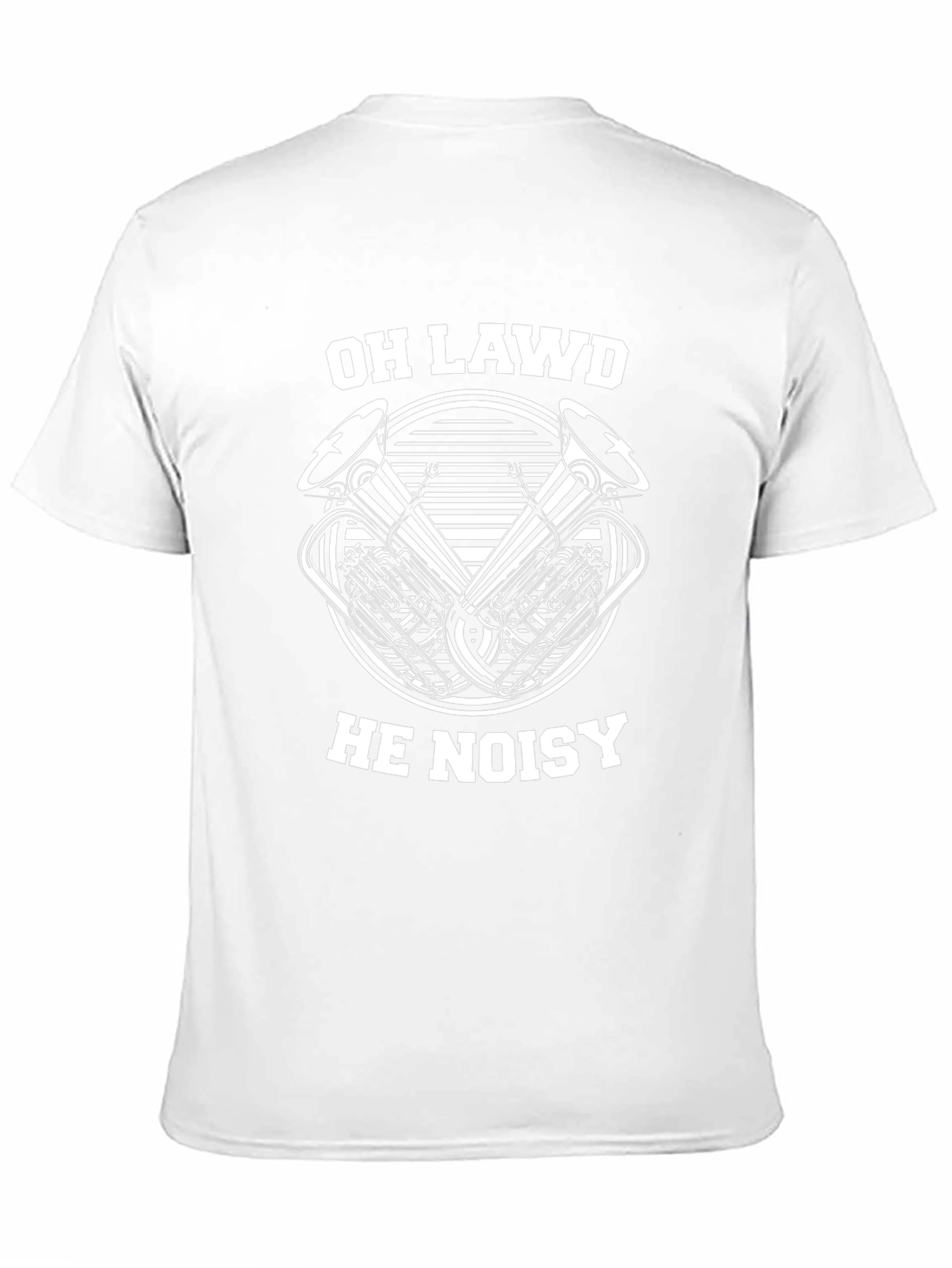 Oh Lawd He Noisy Tuba Black T-Shirt