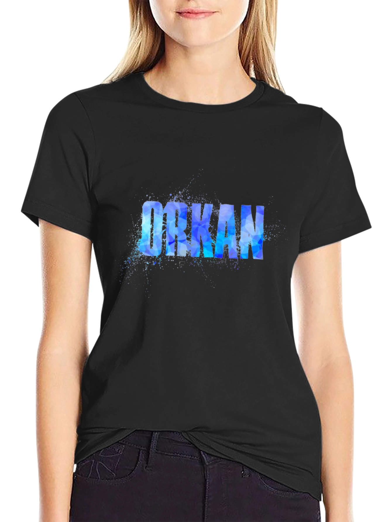 Orkan Black T-Shirt - Graphic Print Tee
