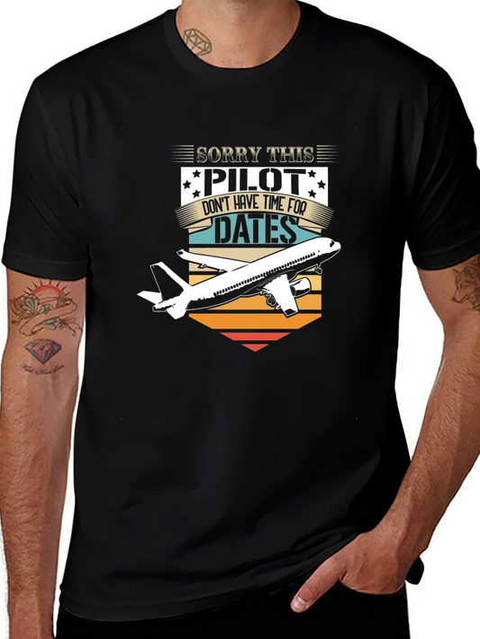Pilot Humor Graphic Tee - Sorry No Dates