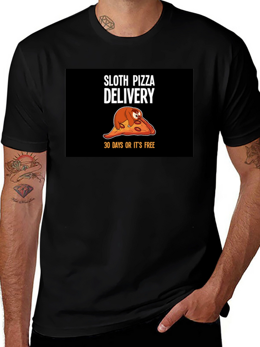 Sloth Pizza Delivery T-Shirt - Funny Unique Design