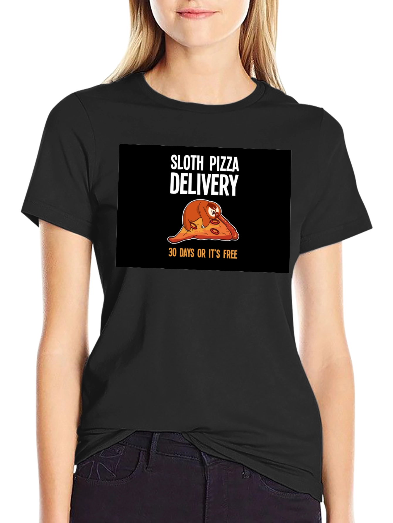 Sloth Pizza Delivery T-Shirt - Funny Unique Design