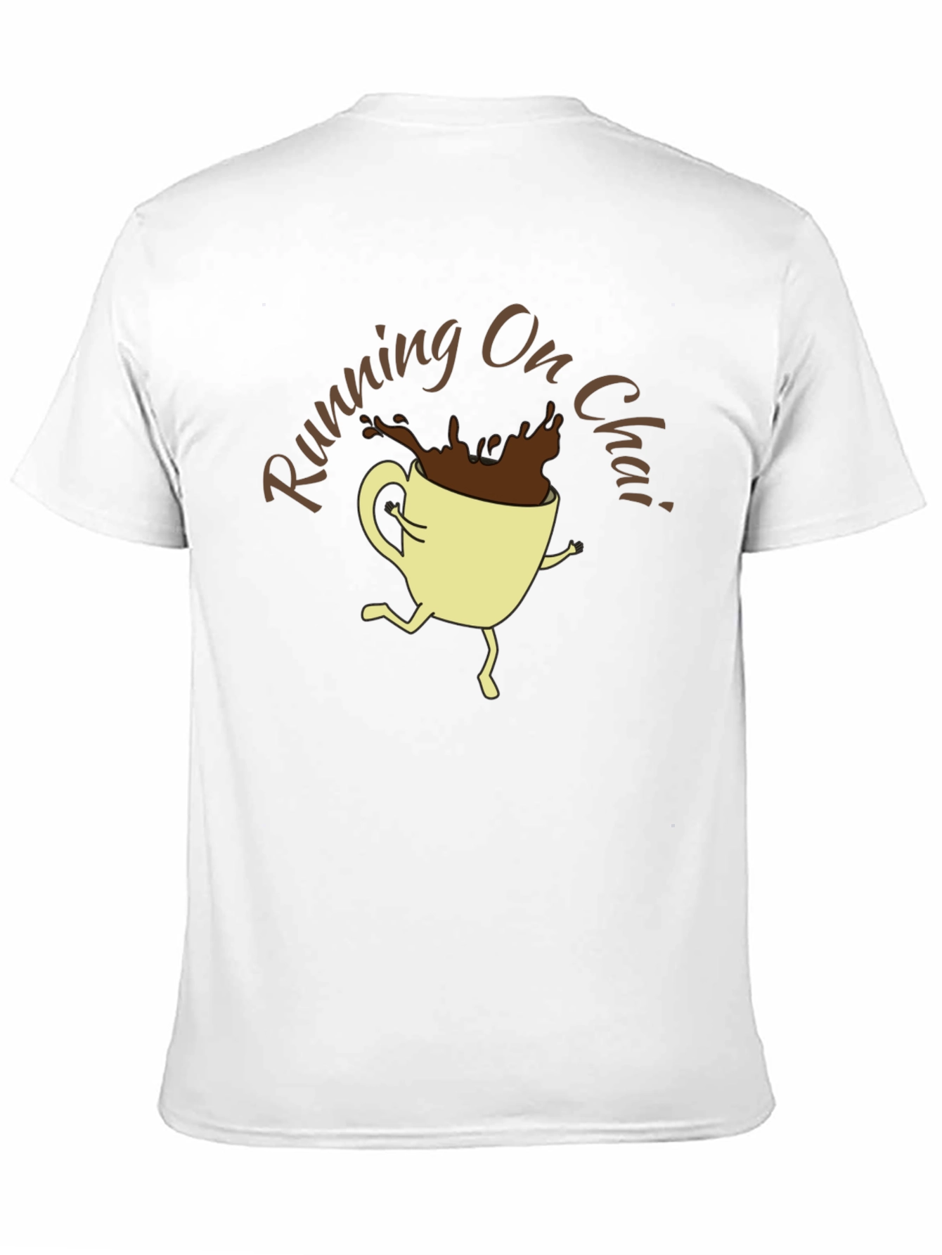 Running On Chai Graphic T-Shirt - Coffee Lover Tee