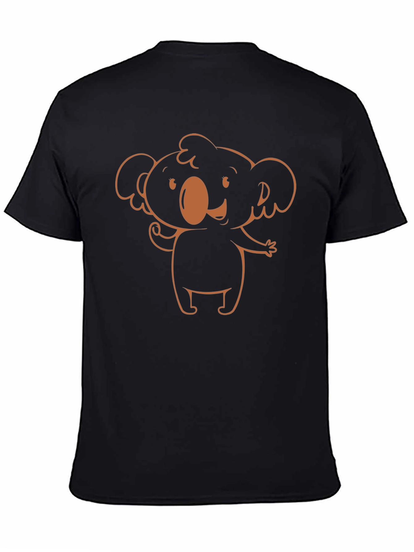 Cute Koala Graphic Tee - Black