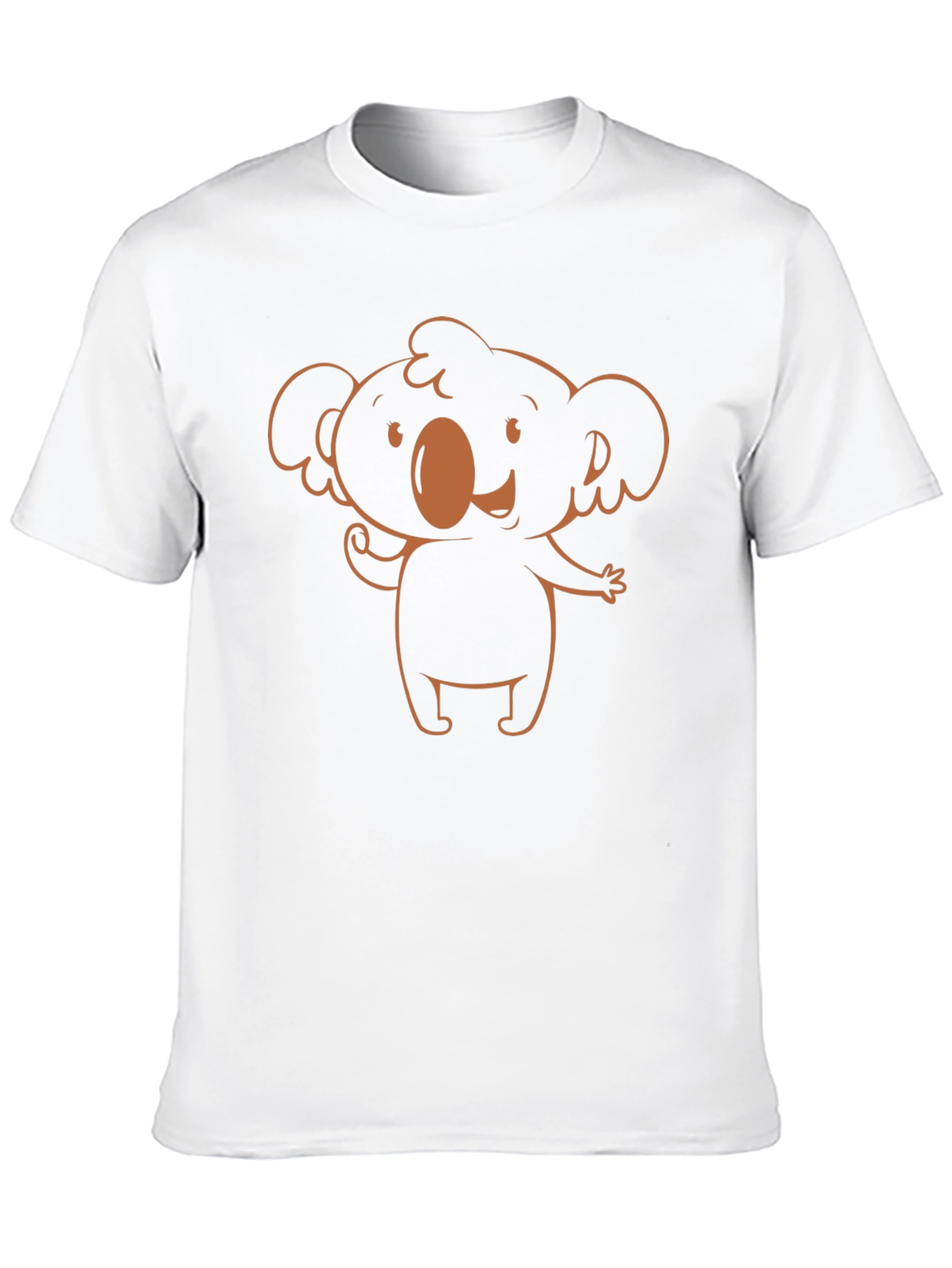 Cute Koala Graphic Tee - Black