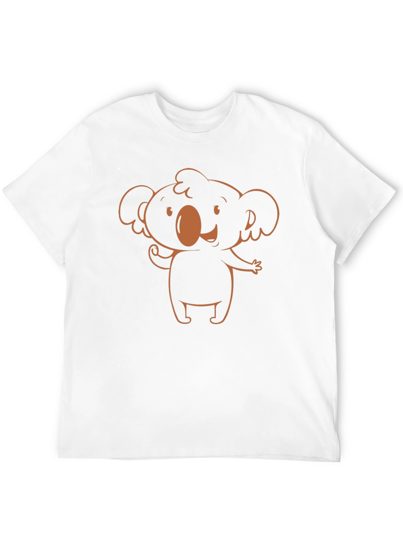 Cute Koala Graphic Tee - Black