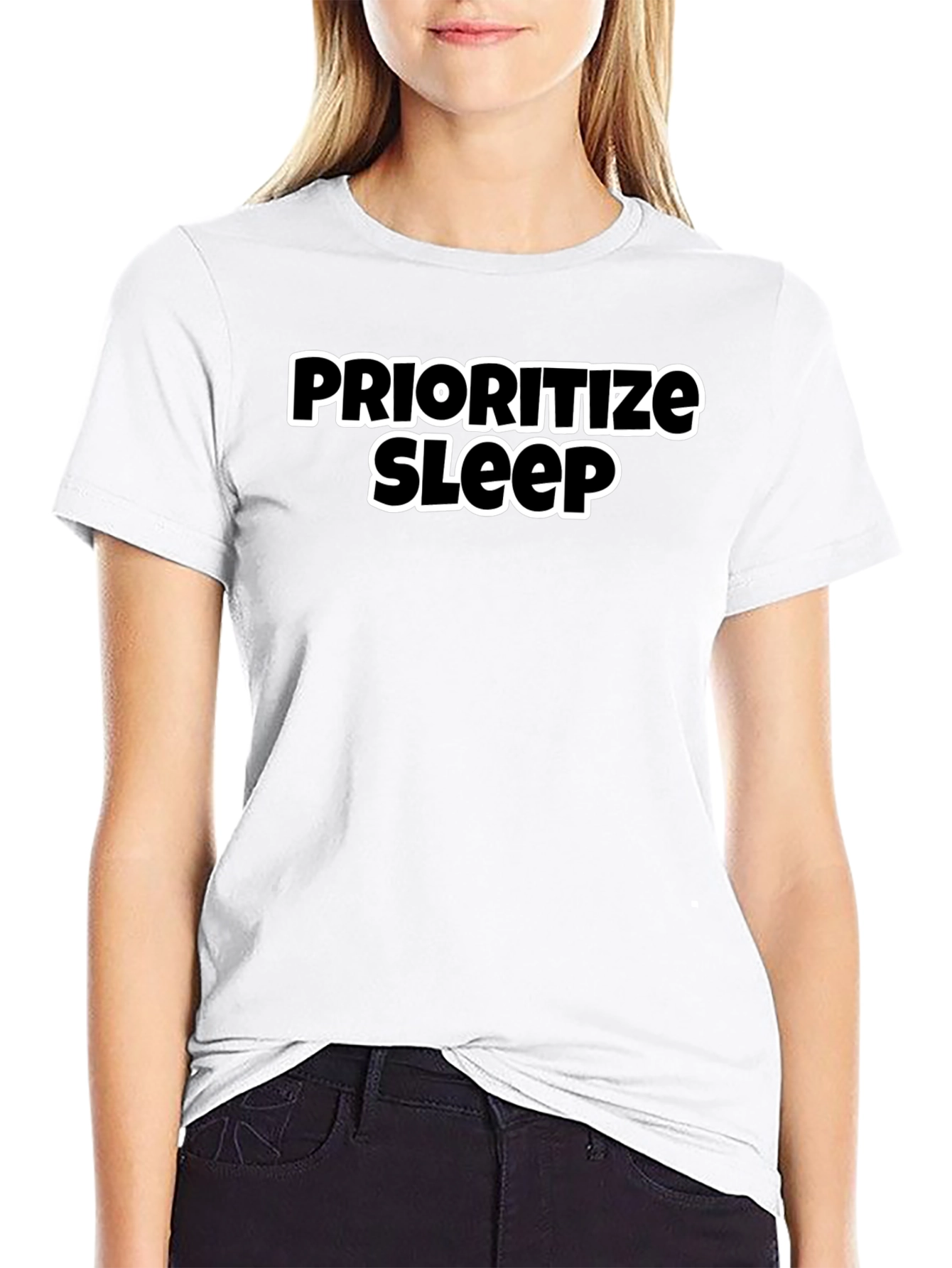 Prioritize Sleep Black Graphic Tee