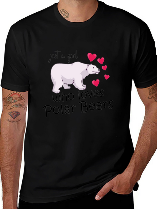 Polar Bear Lover Black T-Shirt