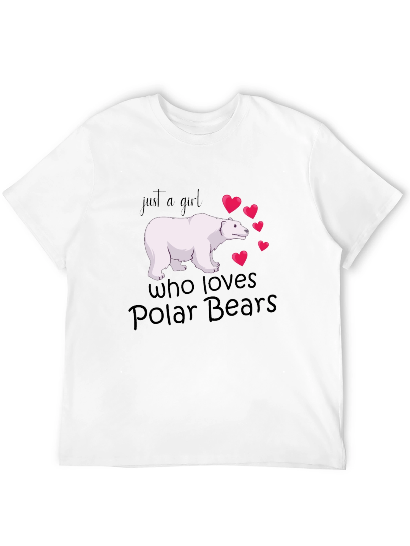 Polar Bear Lover Black T-Shirt