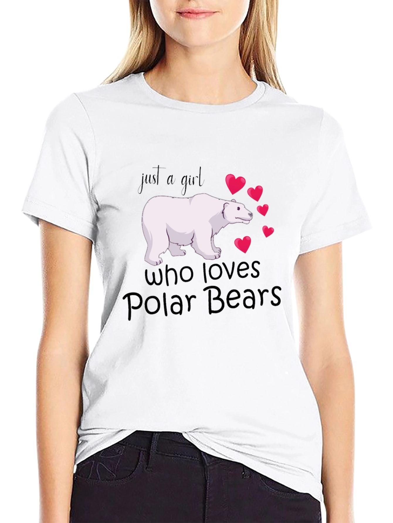 Polar Bear Lover Black T-Shirt