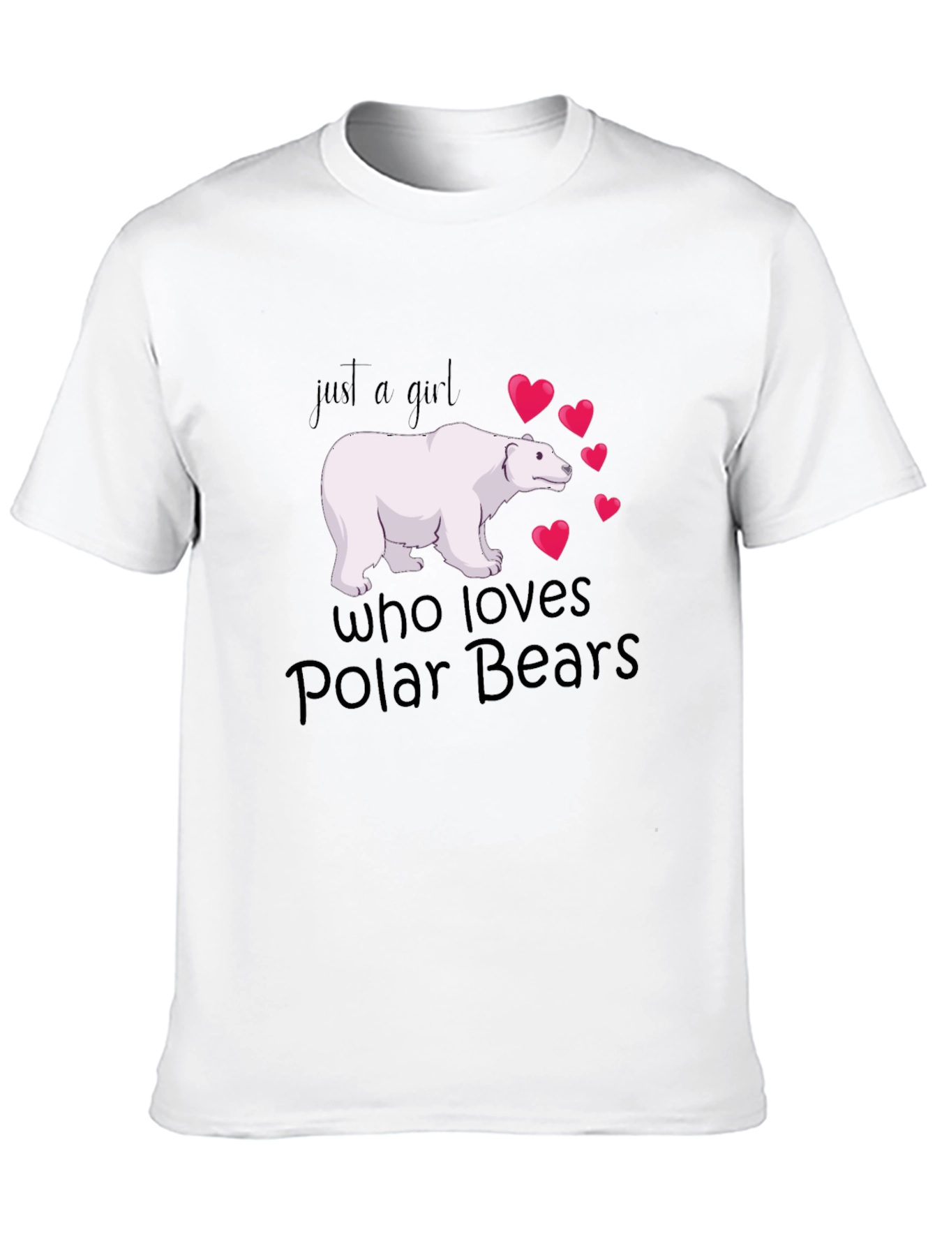 Polar Bear Lover Black T-Shirt