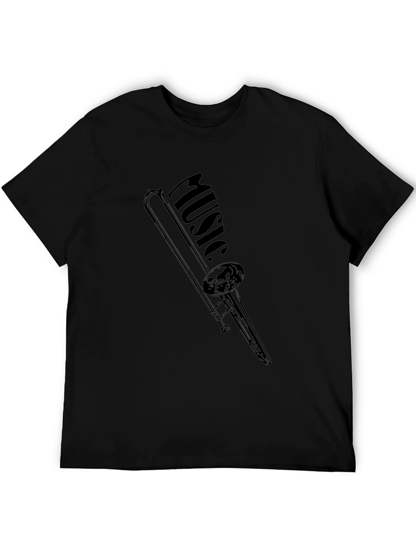Music Trombone Black T-Shirt