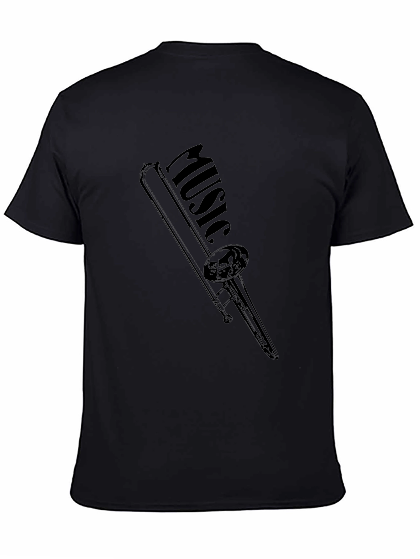 Music Trombone Black T-Shirt