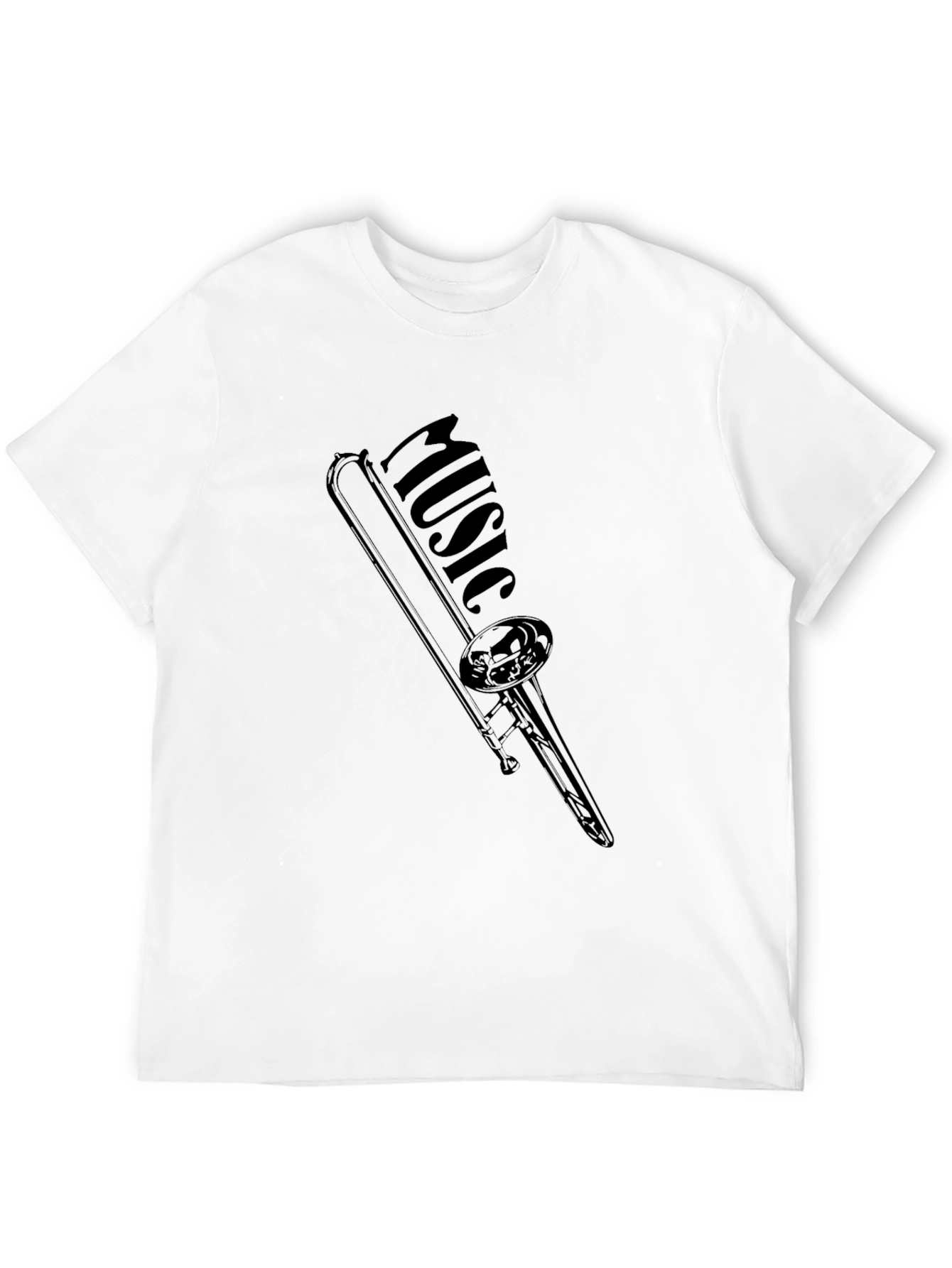 Music Trombone Black T-Shirt