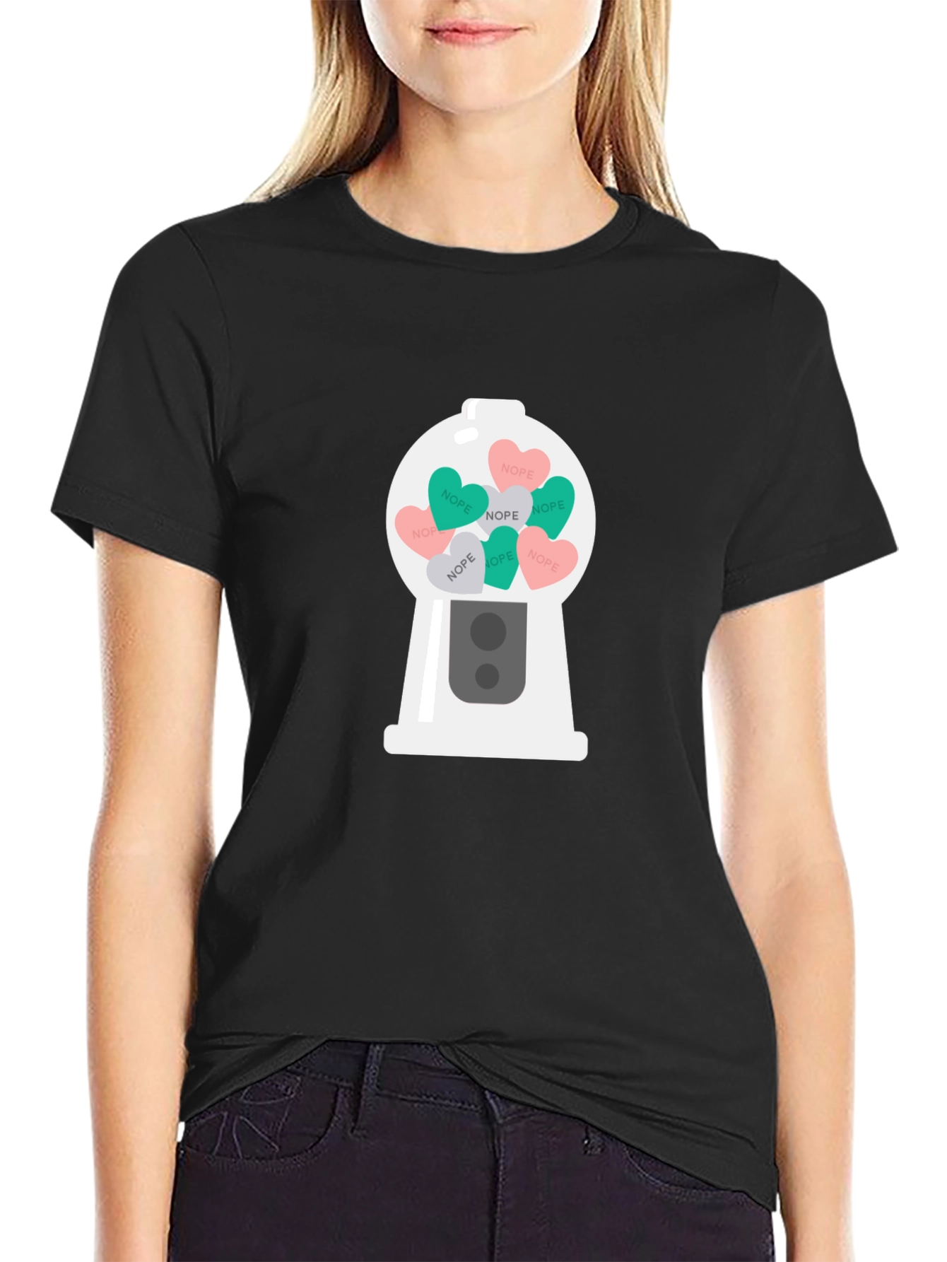 Novelty Nope Candy Heart Gumball Machine T-Shirt