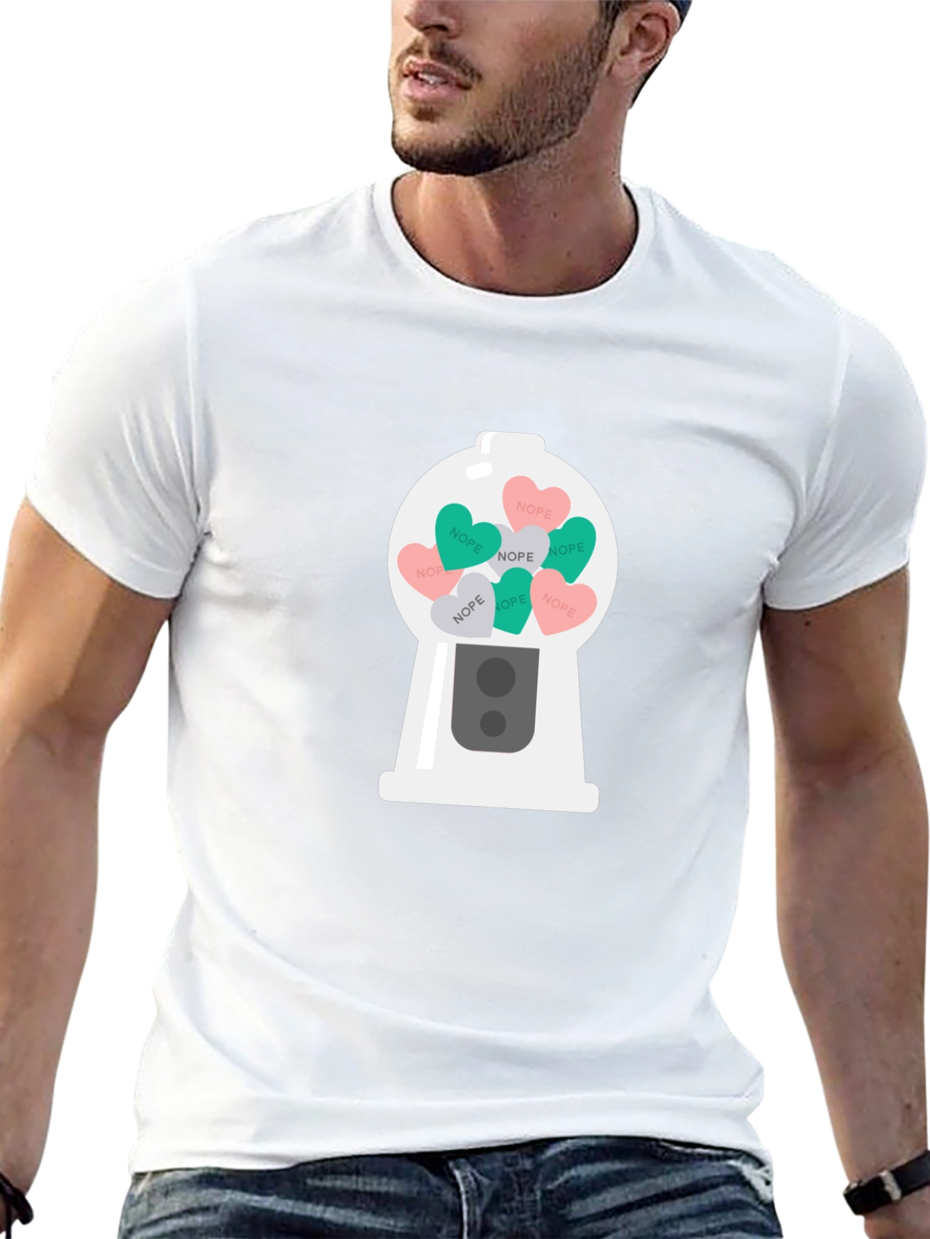 Novelty Nope Candy Heart Gumball Machine T-Shirt