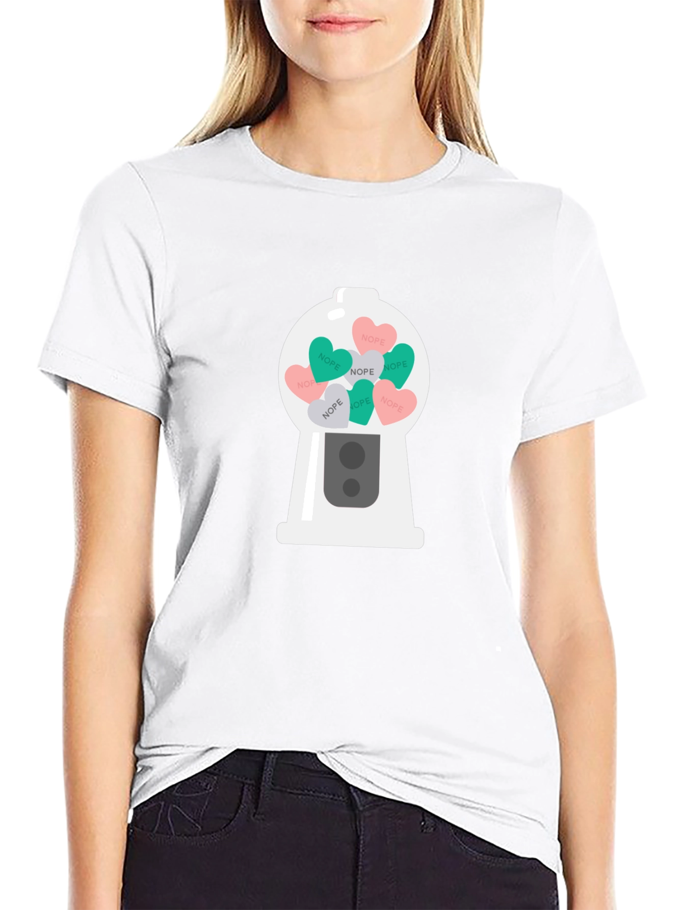 Novelty Nope Candy Heart Gumball Machine T-Shirt
