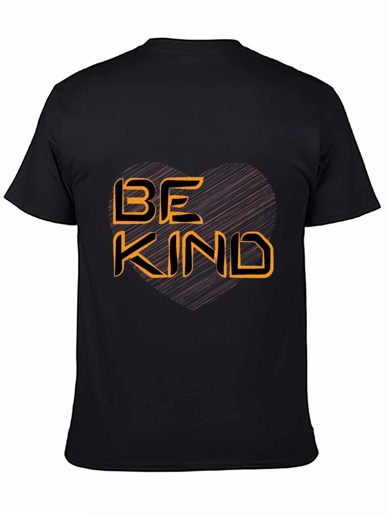 Be Kind Graphic Tee - Black Cotton Blend