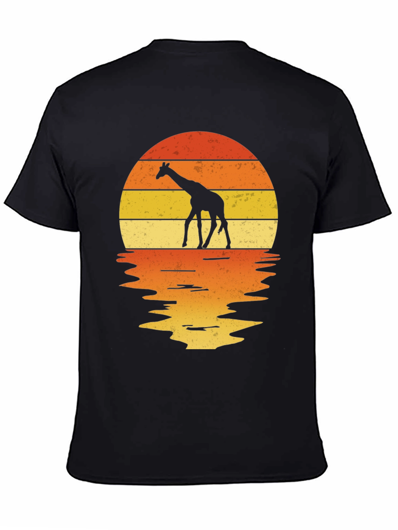 Giraffe Sunset Graphic Tee