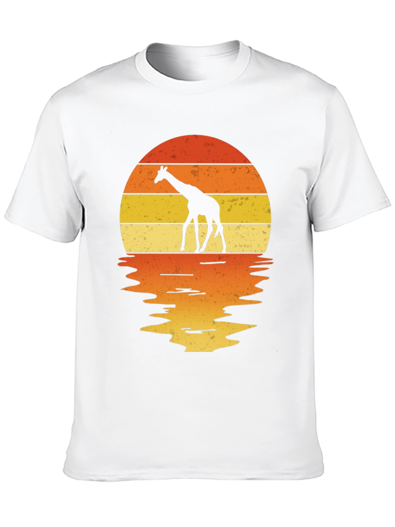 Giraffe Sunset Graphic Tee