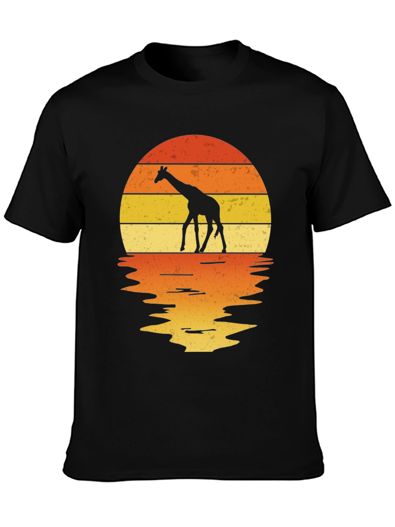 Giraffe Sunset Graphic Tee