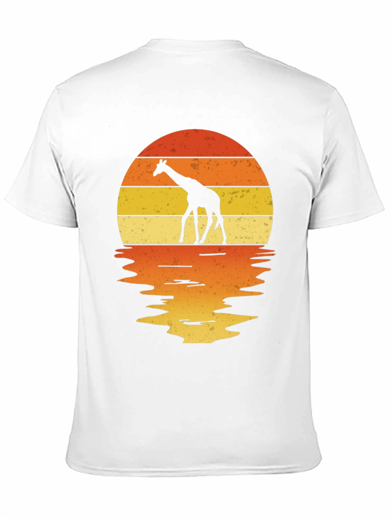 Giraffe Sunset Graphic Tee