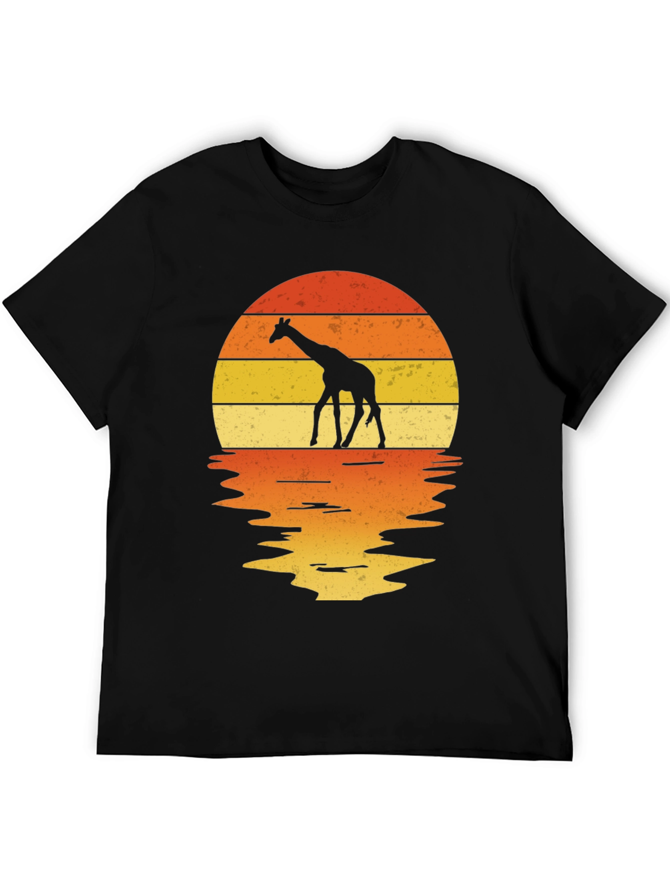 Giraffe Sunset Graphic Tee