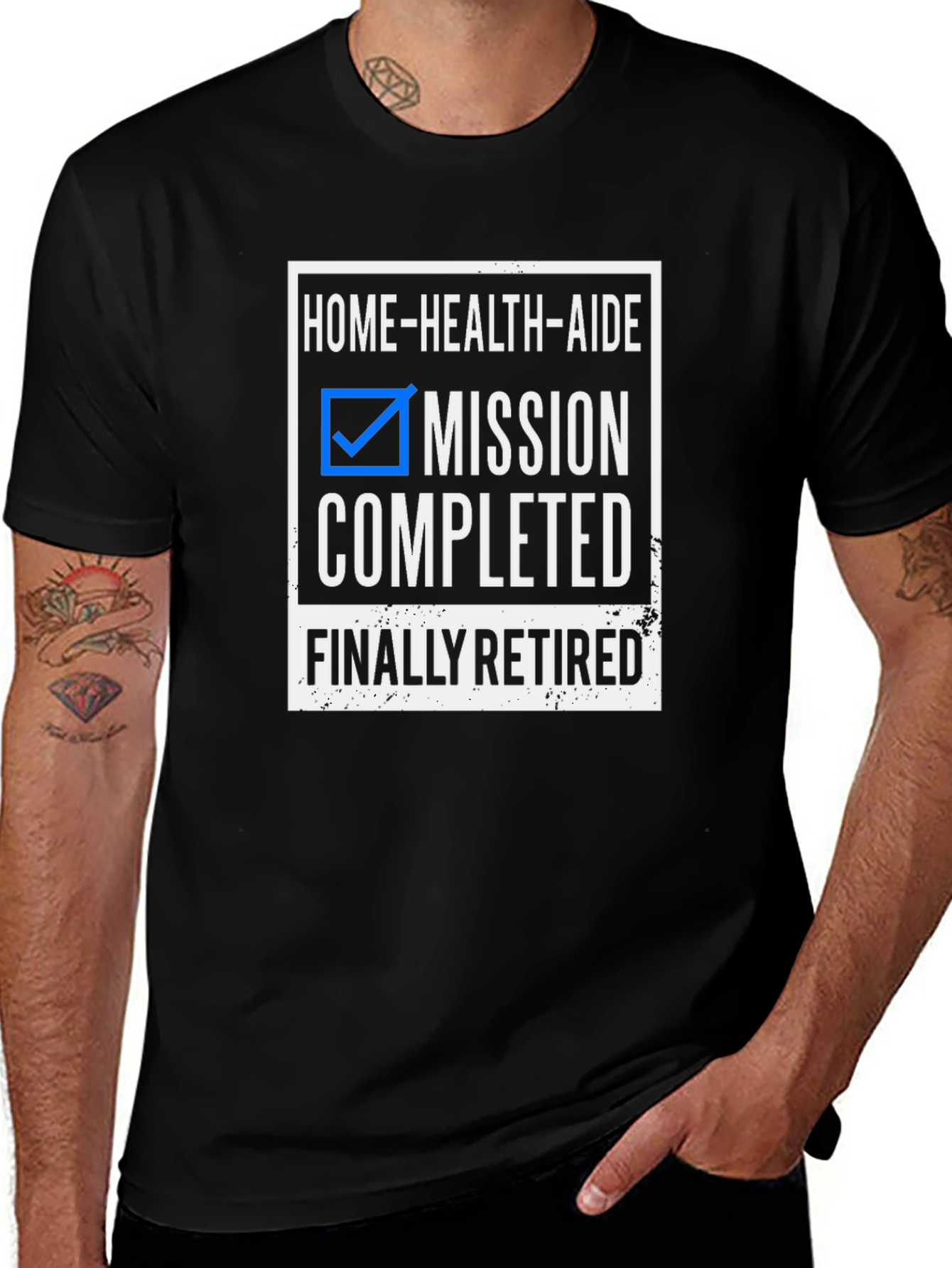 Home Health Aide Mission Completed Retirement T-Shirt