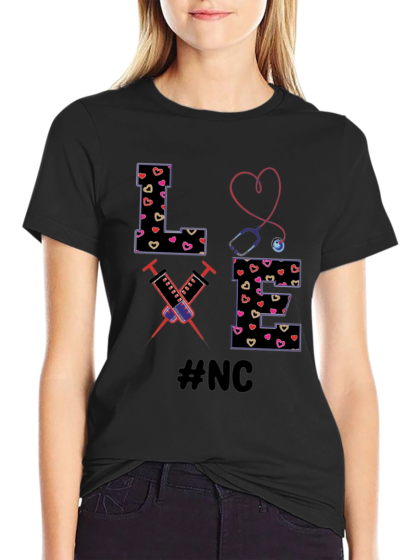 Nurse Love T-Shirt - #NC Design